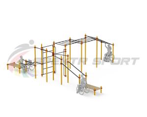 Купить Спортивный комплекс для инвалидов-колясочников WRK-D23_76mm в Мышкине 