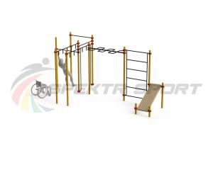 Купить Спортивный комплекс для инвалидов-колясочников WRK-D17_76mm в Мышкине 